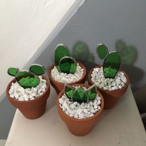 Cactus Vitrail Tiffany Petit Modèle