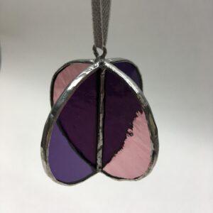 Sphere 4P – vitrail Tiffany – violet-vieuxrose