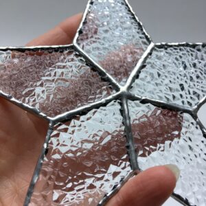 Etoile vitrail Tiffany – GM18 – verre_texture_transparente